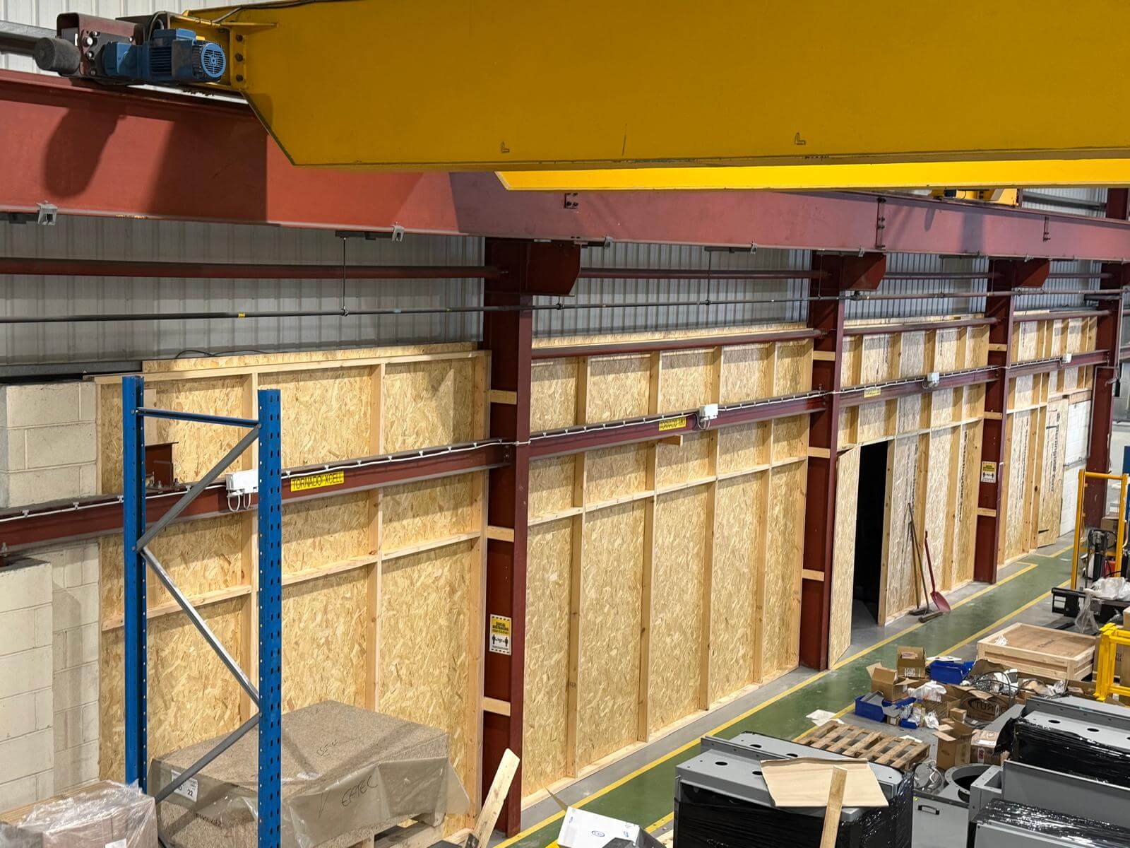 extension - timber hoarding